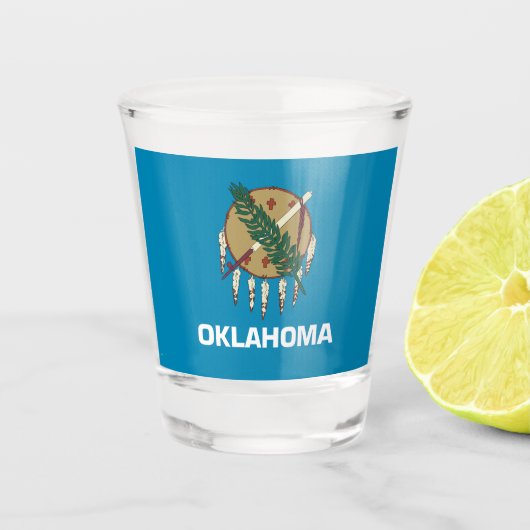 Oklahoma-Flagge Schnapsglas (Vorderseite)