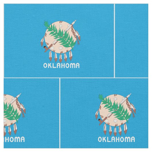 OKLAHOMA-Flagge - Stoff (Nahaufnahme)