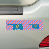 Oklahoma-Flaggen-Karte Autoaufkleber (Auf Auto)