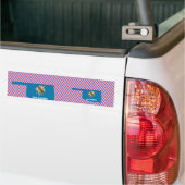 Oklahoma-Flaggen-Karte Autoaufkleber (Auf Lkw)