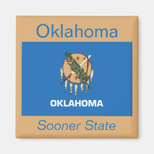 Oklahoma-Flaggen-Magnet Magnet