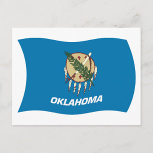 Oklahoma-Flaggen-Postkarte Postkarte