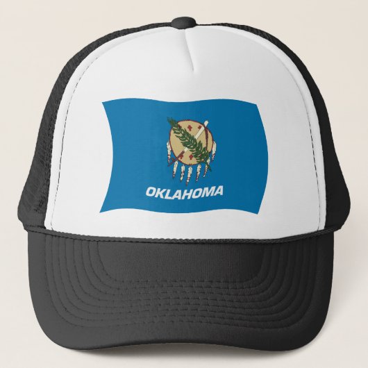 Oklahoma-Flaggenmütze Truckerkappe (Vorderseite)