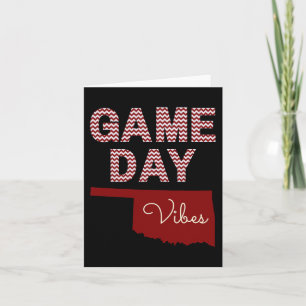 Oklahoma Football Game Day Vibes Fall Tailgate Karte