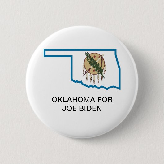 OKLAHOMA für JOE BIDEN-Knopf Button (Vorderseite)
