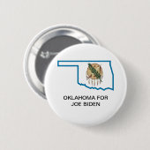 OKLAHOMA für JOE BIDEN-Knopf Button (Vorne & Hinten)
