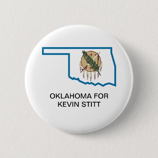 OKLAHOMA für KEVIN STITT Button (Vorderseite)
