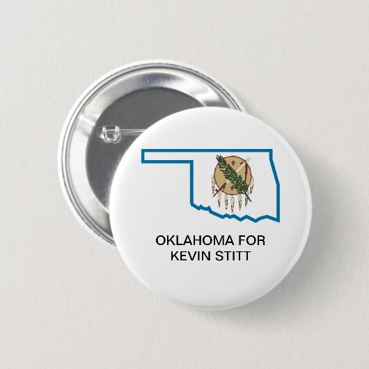 OKLAHOMA für KEVIN STITT Button (Vorne & Hinten)