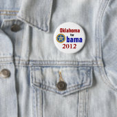 Oklahoma für Obama 2012 Button (Beispiel)