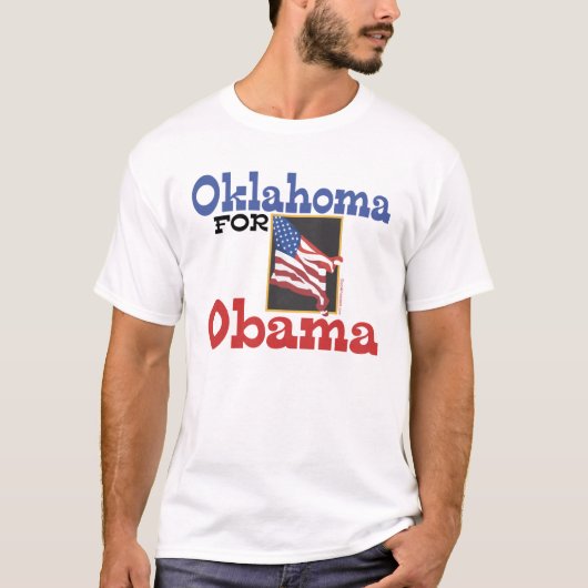 Oklahoma für Obama-T - Shirts (Vorderseite)