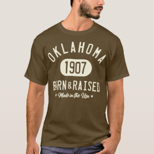 OKLAHOMA GEBOREN UND ERHÖHT T-Shirt