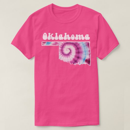 Oklahoma-Gefärbte Krawatte T-Shirt (Design vorne)