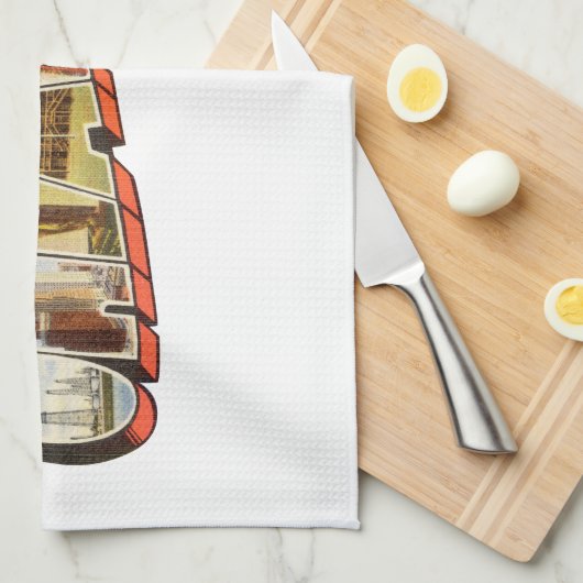 Oklahoma Geschirrtuch (Viertel Falte)