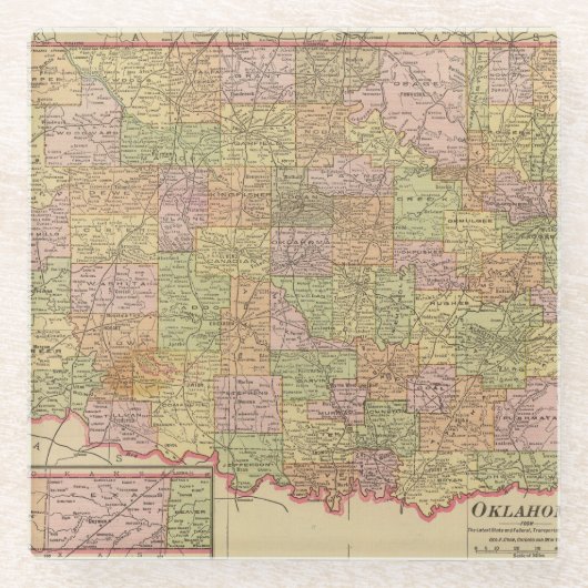 Oklahoma Glasuntersetzer (Vorderseite)