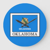 Oklahoma Große Wanduhr (Vorderseite)
