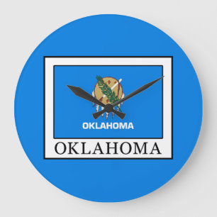 Oklahoma Große Wanduhr