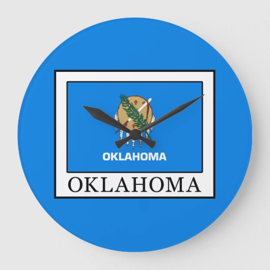 Oklahoma Große Wanduhr (Vorderseite)