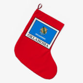 Oklahoma Großer Weihnachtsstrumpf (Vorderansicht (hängend))