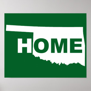 Oklahoma-Heimat, fern der Heimat, Poster, Schild