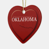 Oklahoma Herzkarte Weihnachtsschmuck (Links)