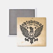 Oklahoma hol dir deine Kicks Magnet (Vorderseite/Rückseite)