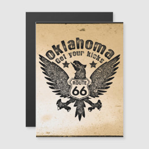 Oklahoma hol dir deine Kicks Magnetkarte