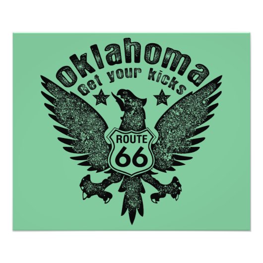 Oklahoma holen Sie Ihre Kicks Fotodruck (Vorne)