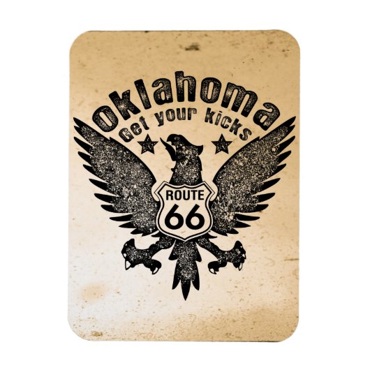 Oklahoma holen Sie Ihre Kicks Magnet (Vertikal)