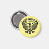 Oklahoma holen Sie Ihre Kicks Magnet (Vorderseite/Rückseite)