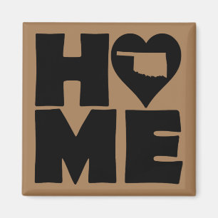 Oklahoma Home Heart State Kühlschrankmagnet