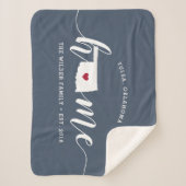Oklahoma Home State Personalized Sherpadecke (Vorderseite)