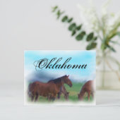 Oklahoma horses postkarte (Stehend Vorderseite)