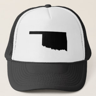 Oklahoma in Schwarz-Weiß Truckerkappe