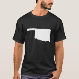 Oklahoma in Weiß und Schwarz T-Shirt