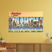 Oklahoma (Indischer Staat von Will Rodgers) Leinwanddruck (Insitu (Wohnzimmer))