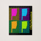 Oklahoma Karte Puzzle (Vertikal)