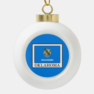 Oklahoma Keramik Kugel-Ornament