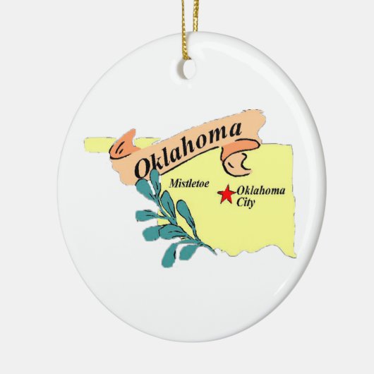 Oklahoma Keramik Ornament (Links)