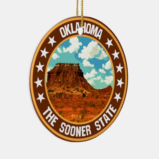Oklahoma Keramik Ornament (Rechts)