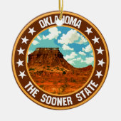 Oklahoma Keramik Ornament (Vorne)