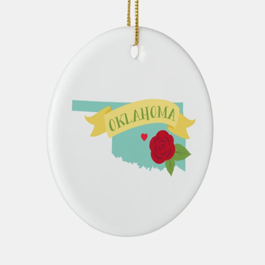 Oklahoma Keramik Ornament (Rechts)