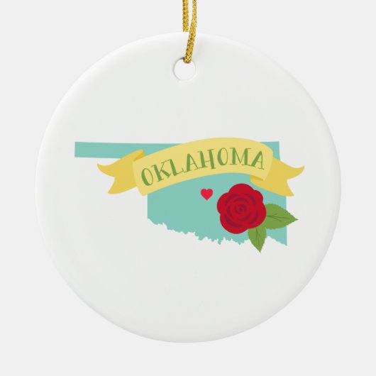 Oklahoma Keramik Ornament (Vorne)
