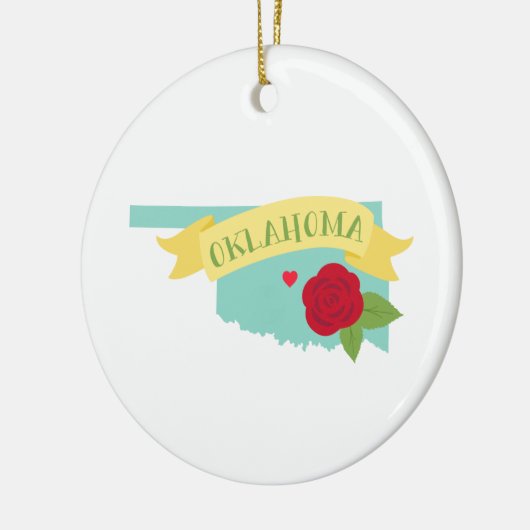 Oklahoma Keramik Ornament (Links)