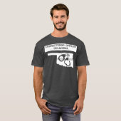 Oklahoma Korrektor, dünne graue Linie T-Shirt (Vorne ganz)