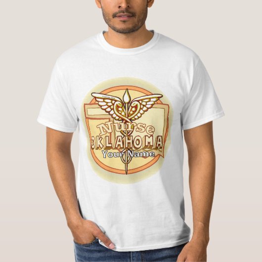 Oklahoma Krankenpfleger Caduceus T-Shirt (Vorderseite)