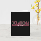 Oklahoma Lacrosse Karte (Gelbe Blume)