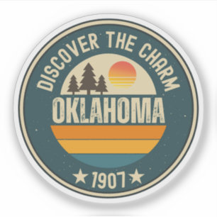 Oklahoma Land Run - OK Geschichtsgeschenk Aufkleber