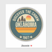Oklahoma Land Run - OK History Geschenk Aufkleber (Blatt)