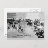 Oklahoma Land Rush Postcard Postkarte (Vorne/Hinten)