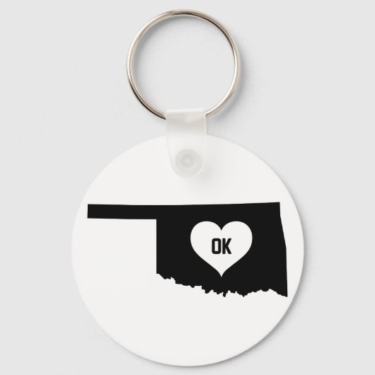 Oklahoma-Liebe Schlüsselanhänger (Vorderseite)